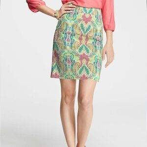 Ann Taylor paisley madison skirt sz 2 *O
